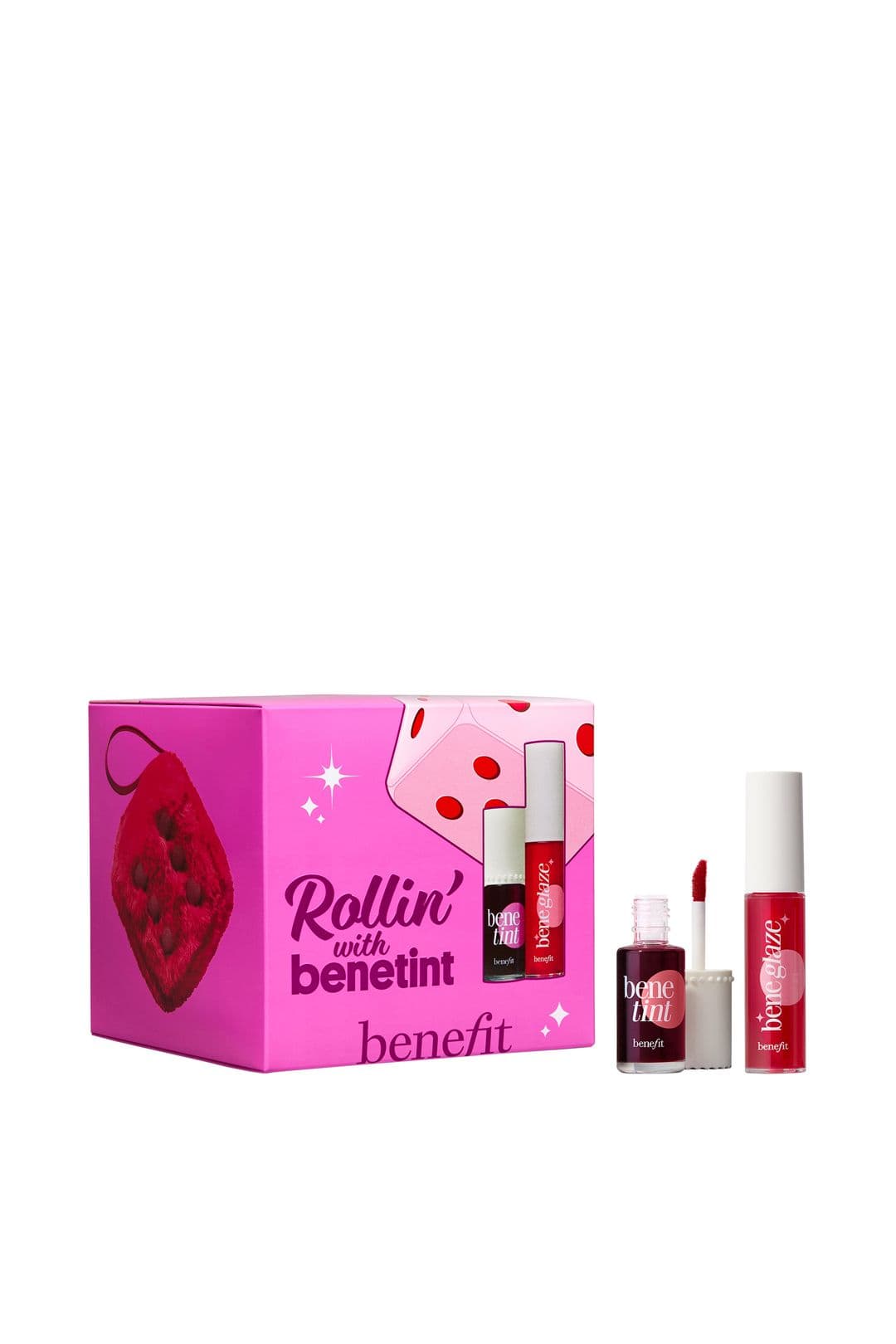 Benefit Rollin with Benetint Cheek & Lip Tint and Limited Edition Lip Oil Duo with Beauty Bag